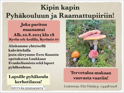Raamattupiiri ja pyhäkoulu Raamattupiiri ja pyhäkoulu
