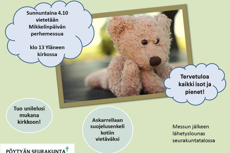 Mikkelinpäivän perhekirkko Mikkelinpäivän perhekirkko