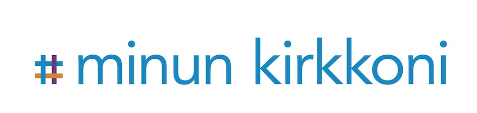Minun kirkkoni vaakakuva valkoisella pohjalla