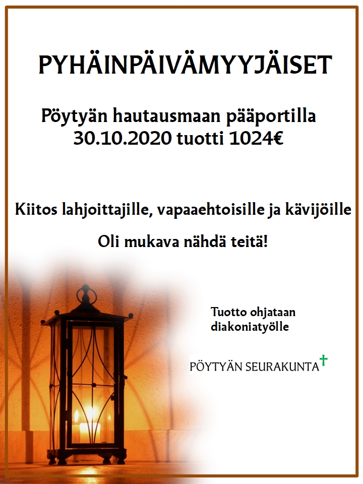 Valkoisella pohjalla lyhty, jossa palava kynttilä.