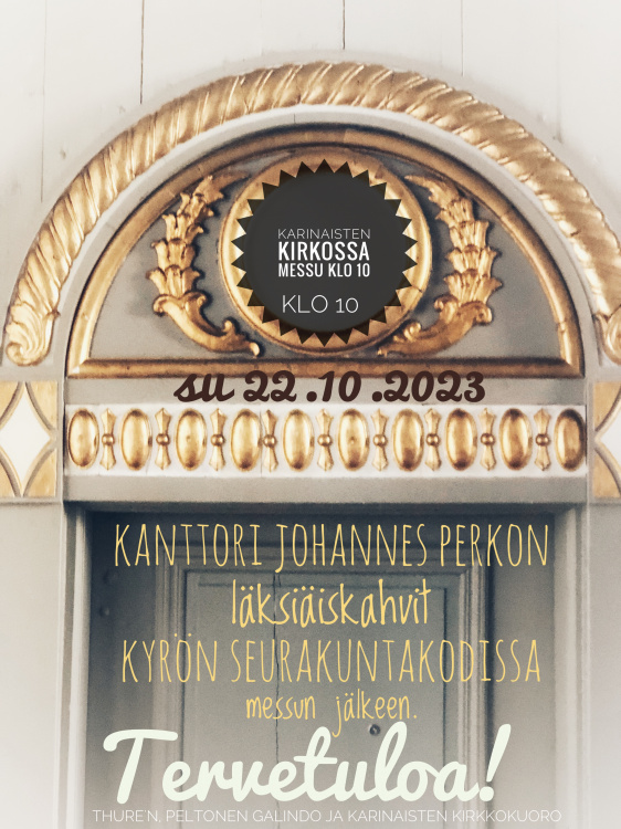 Tervetuloa messuun ja läksiäiskahville!