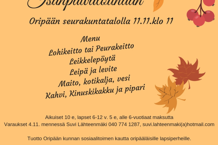 Isänpäivälounas Isänpäivälounas