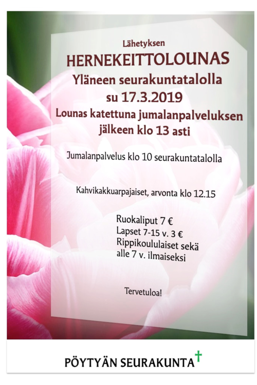 Jumalanpalvelus / Lähetyslounas Jumalanpalvelus / Lähetyslounas