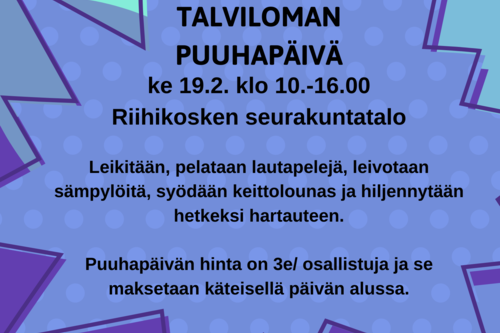 Talviloman puuhapäivä