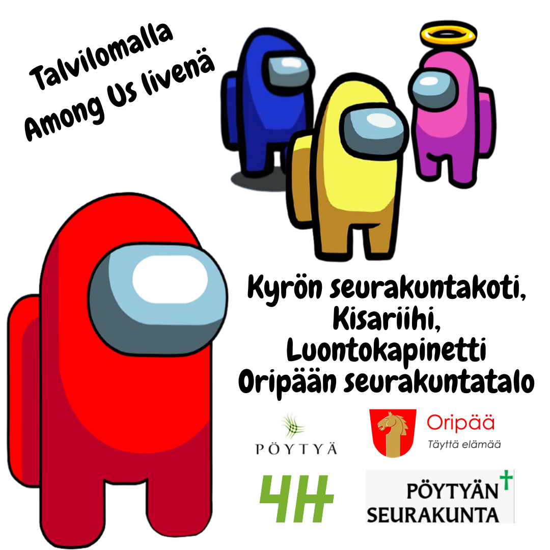 Among Us-livepeli Among Us hahmoja